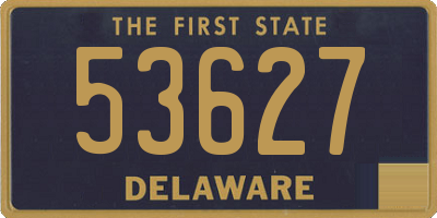 DE license plate 53627