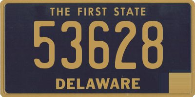 DE license plate 53628