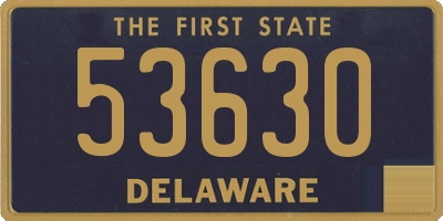 DE license plate 53630