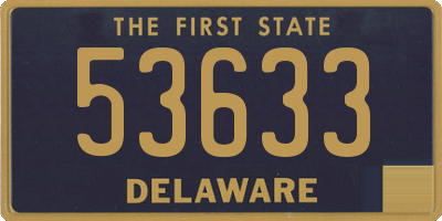 DE license plate 53633