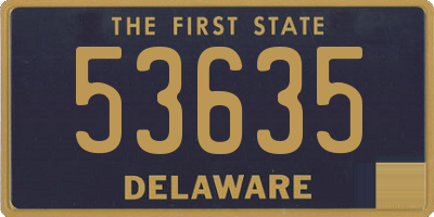 DE license plate 53635