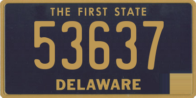 DE license plate 53637