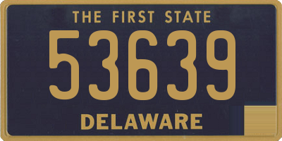 DE license plate 53639