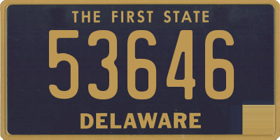 DE license plate 53646