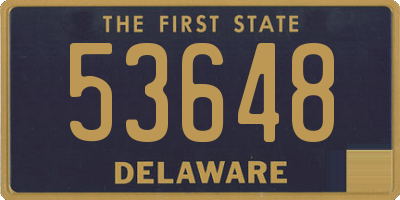 DE license plate 53648