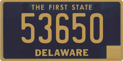 DE license plate 53650