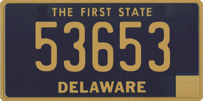 DE license plate 53653