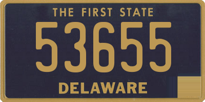 DE license plate 53655