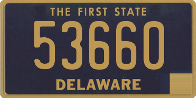 DE license plate 53660