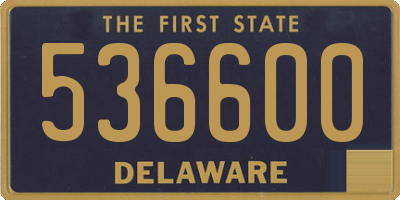 DE license plate 536600