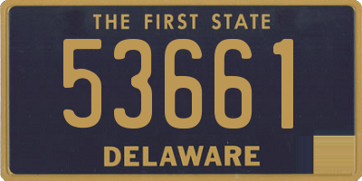 DE license plate 53661