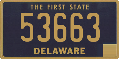 DE license plate 53663