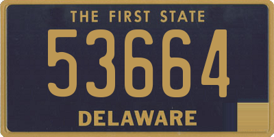 DE license plate 53664