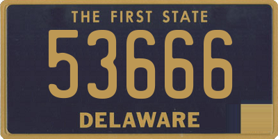 DE license plate 53666