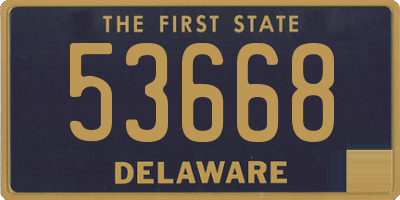 DE license plate 53668