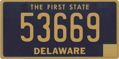 DE license plate 53669
