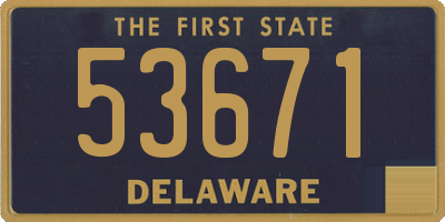 DE license plate 53671