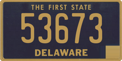 DE license plate 53673