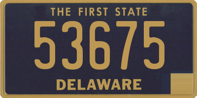 DE license plate 53675