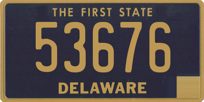DE license plate 53676