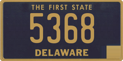 DE license plate 5368