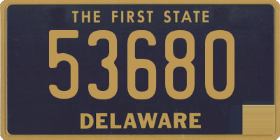 DE license plate 53680