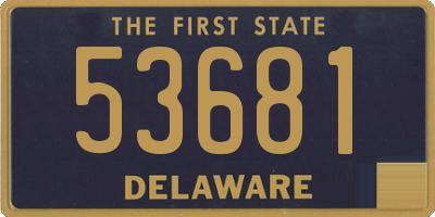 DE license plate 53681