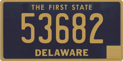 DE license plate 53682
