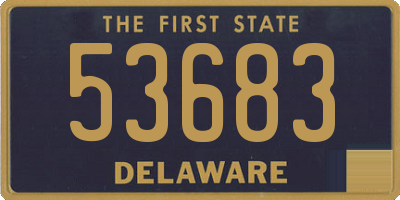 DE license plate 53683