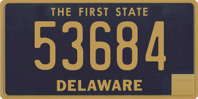 DE license plate 53684