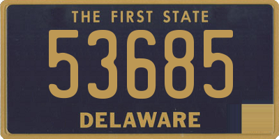 DE license plate 53685