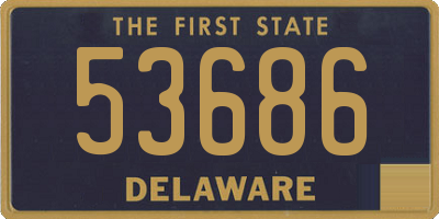 DE license plate 53686