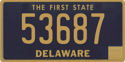 DE license plate 53687