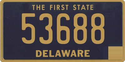 DE license plate 53688