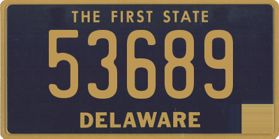 DE license plate 53689