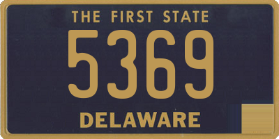 DE license plate 5369