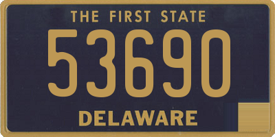 DE license plate 53690