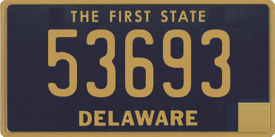 DE license plate 53693