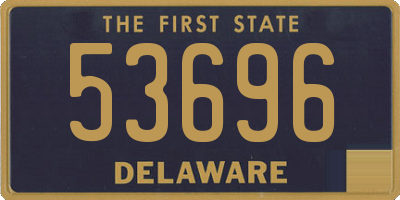 DE license plate 53696