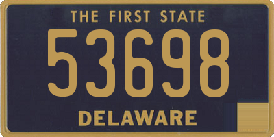 DE license plate 53698