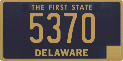 DE license plate 5370