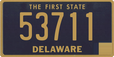 DE license plate 53711