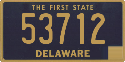 DE license plate 53712