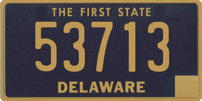 DE license plate 53713