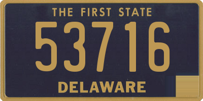DE license plate 53716