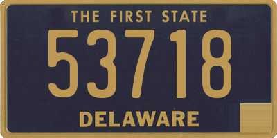 DE license plate 53718