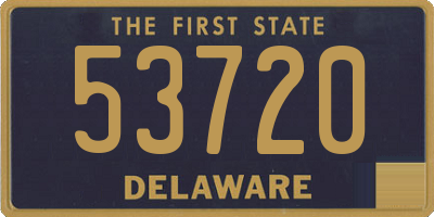 DE license plate 53720