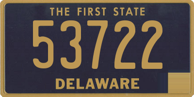 DE license plate 53722