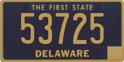 DE license plate 53725