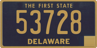 DE license plate 53728